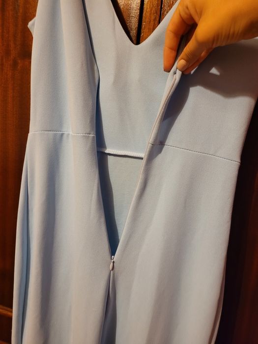 Vestido azul claro de cerimónia