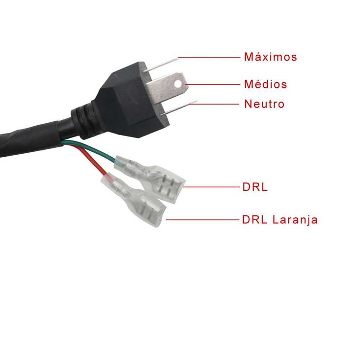 Farol frontal LED 5.75 pol cafe racer bobber chopper
