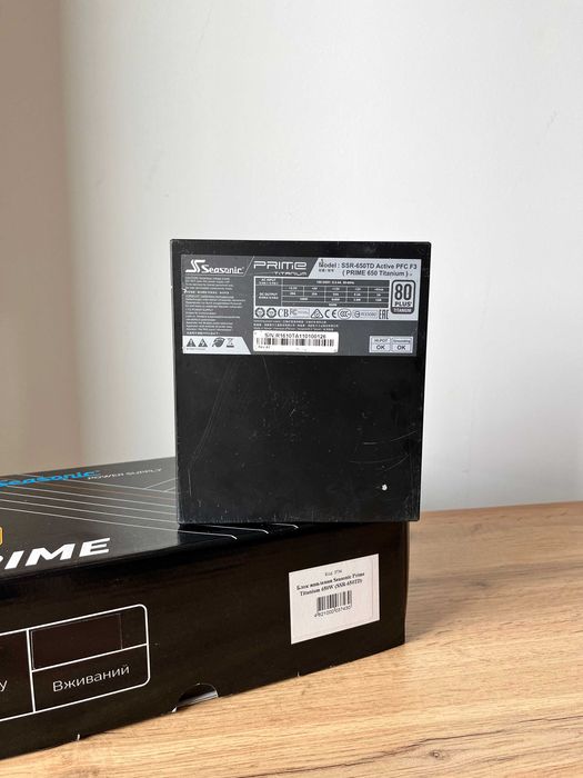 Блок живлення Seasonic Prime Titanium 650W (SSR-650TD) - 3734