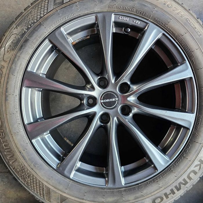 4szt używane felgi aluminiowe BORBET 8x18 ET45 5x114,3