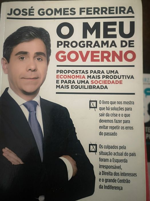 Livro O Meu Programa de Governo