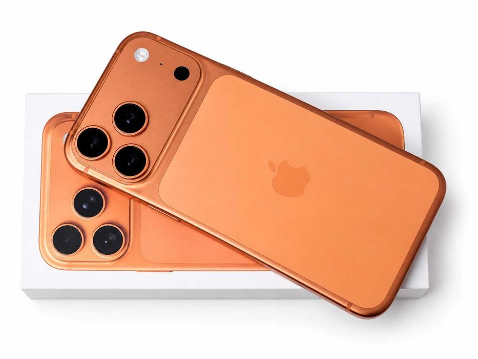 Iphone 17 PRO MAX 256GB - Orange - Pomarańczowy - Bez rys jak Nowy - Bateria 100% - Warszawa - Prywatnie + 2 Etui