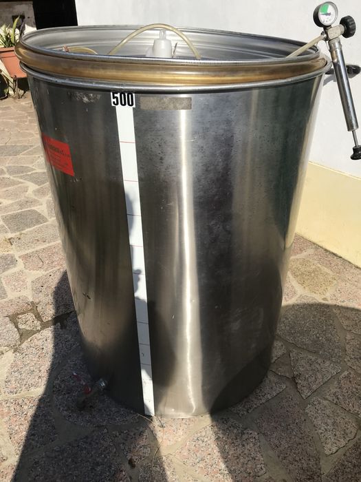 Cuba inox 500 l para vinho