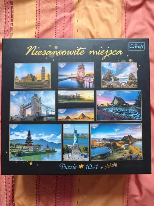 Zestaw puzzle 10w1 Trefl Niesamowite miejsca