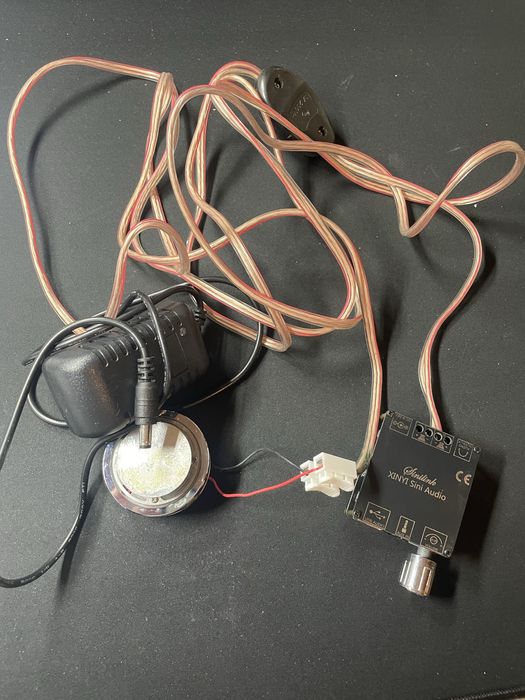 Виброколонка (вибродинамик 25 ват)+усилитель с блютуз