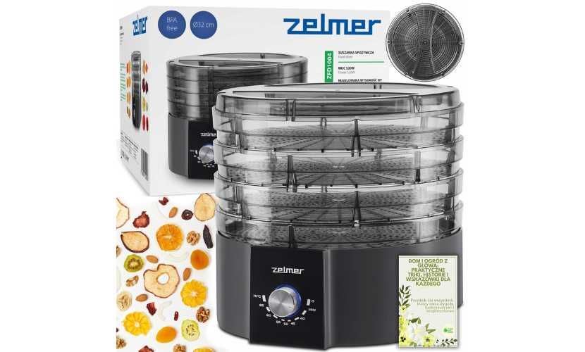 Zelmer Suszarka elektroniczna do grzybów owoców warzyw ziół 520W 4sita