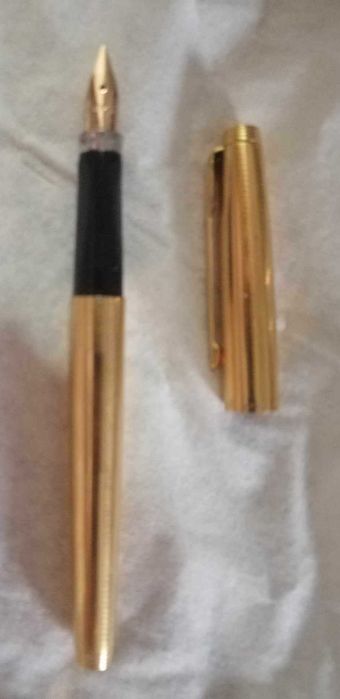 Conjunto canetas Parker 65 Consort Insígnia 14k Vintage Anos 70