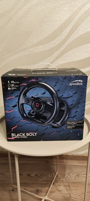 Кермо Speed-Link Black Bolt Racing Wheel PC (SL-650300-BK)