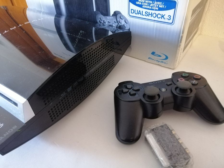 Playstation 3 fat em caixa