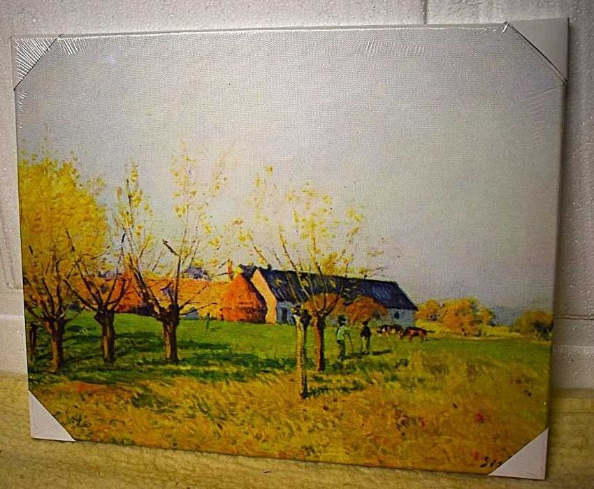 William Merritt - ,,Widok na Fiesole '' 1907 , reprodukcja .