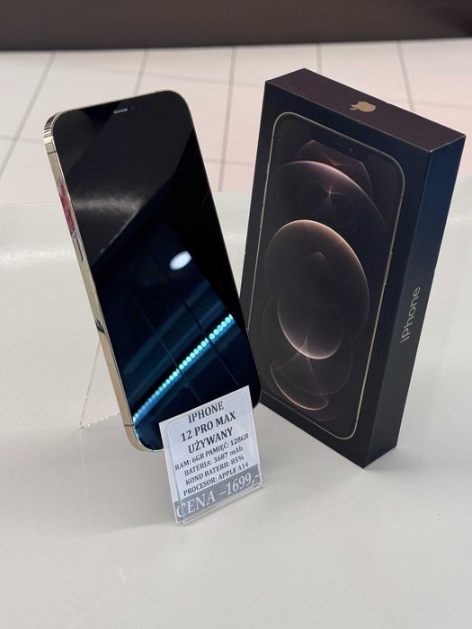 iPhone 12 Pro Max 128GB Bat 85% Topcase Vivo *Raty 0%