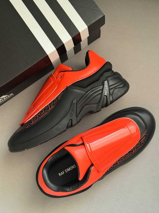 Кросівки Adidas x Raf Simons Antei Shell and PVC-Trimmed Red Black