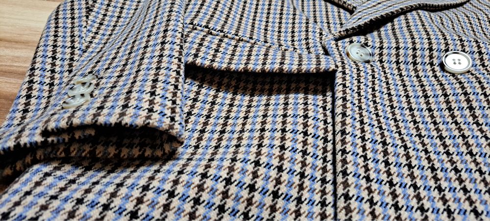 Nowy płaszcz w pepitkę kratkę kratę r.36/S Pull&Bear  klasyczny krój