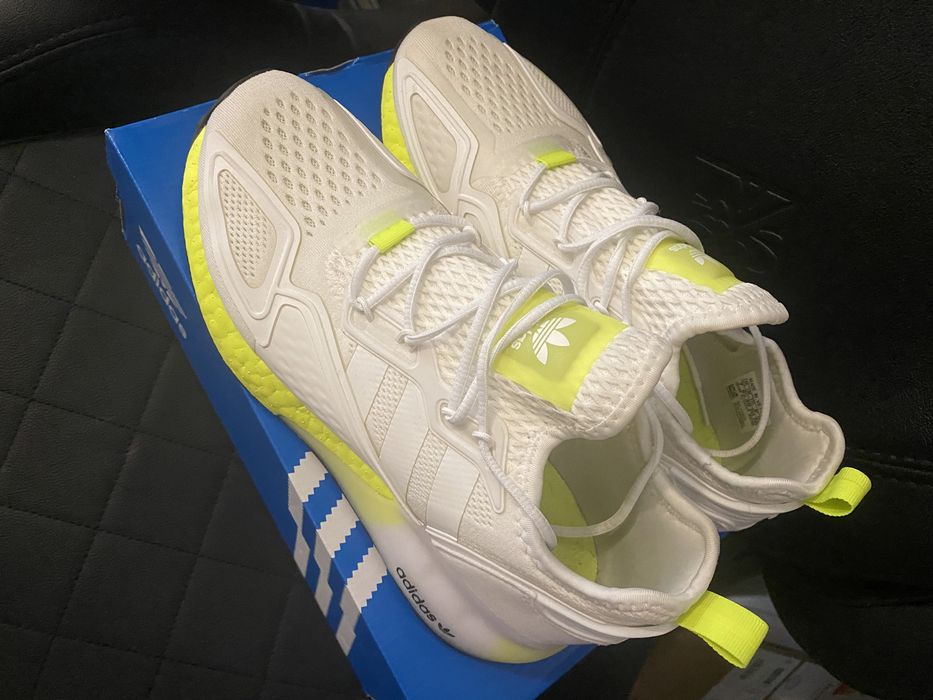 Adidas ZX 2K boost « white solar yellow »