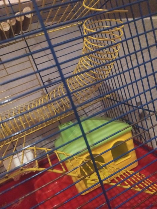 Дешево! Триярусна обладнана клітка "Природа" для гризунів