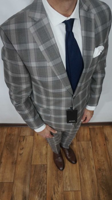 Garnitur Nowy Bytom 120's Rozmiar 170/96/84 Kolor Beżowy Krata