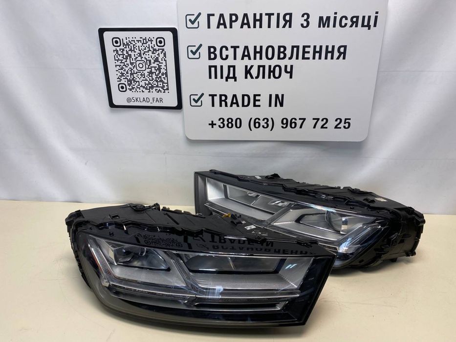 Audi Q7 4M до рестайлінгу фари Full LED пара ZKW Austria Ауди лед full led оригинал trade in