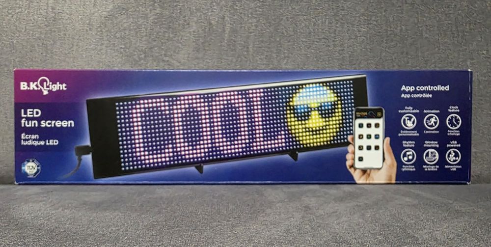 Ekran do napisów animacji Led Fun Screen sterowany aplikacją