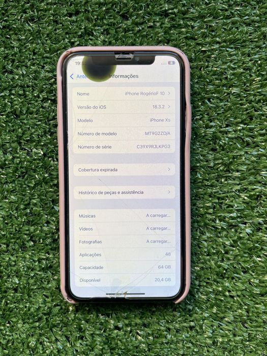 iPhone XS Rose Gold - Mancha no ecrã