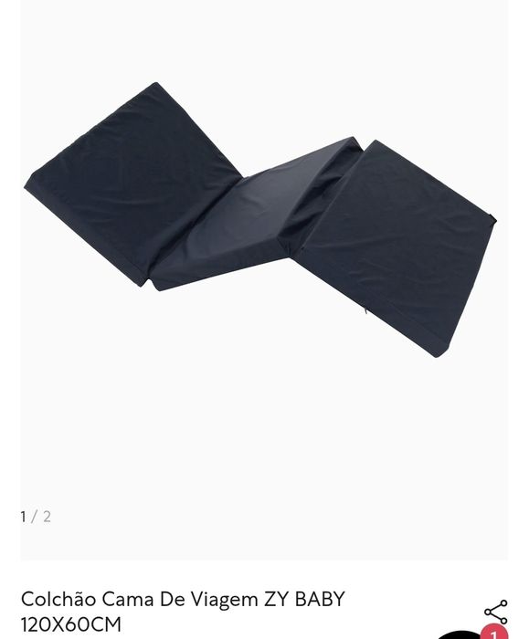 Colchão espuma cama viagem bebé ZIPPY