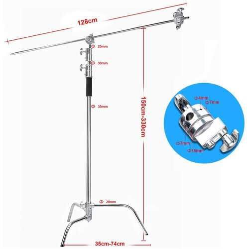 Професійна студійна металева стійка журавель C-stand 330см