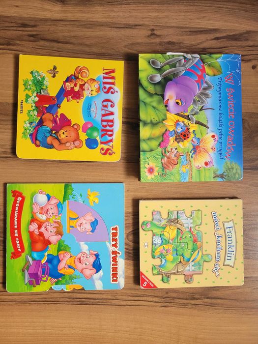 Książki dla dzieci Miś Gabryś Trzy świnki Franklin puzzle 3D zestaw