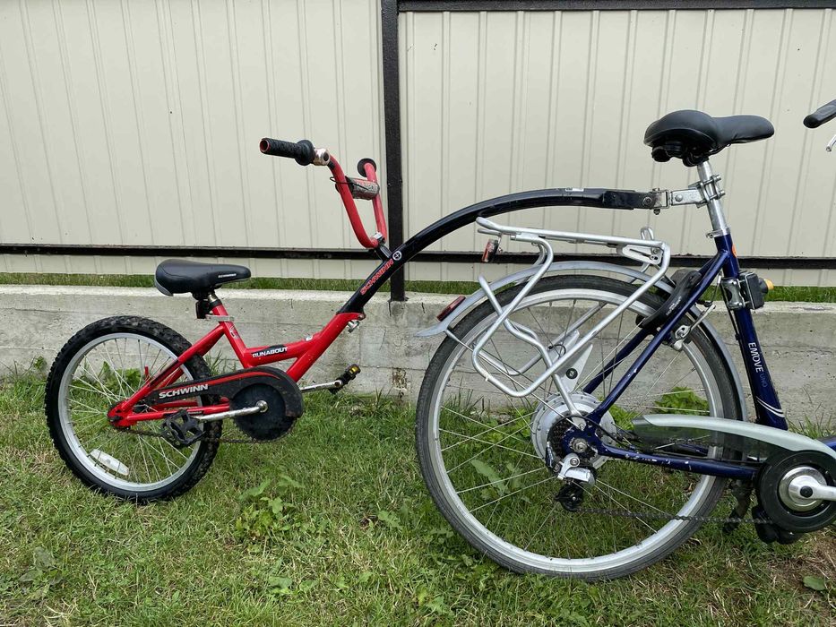 дитячий велоприцеп-(тандем)