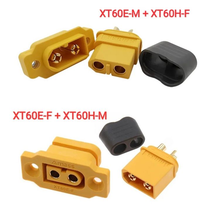 Роз'єми Amass XT30, XT60, XT90, MT60, MR30, MR60, XT60 XT60E-F, QS8 S+