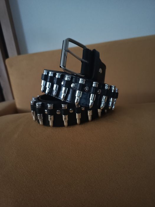 Pasek Punk Rock Metal z nabojami