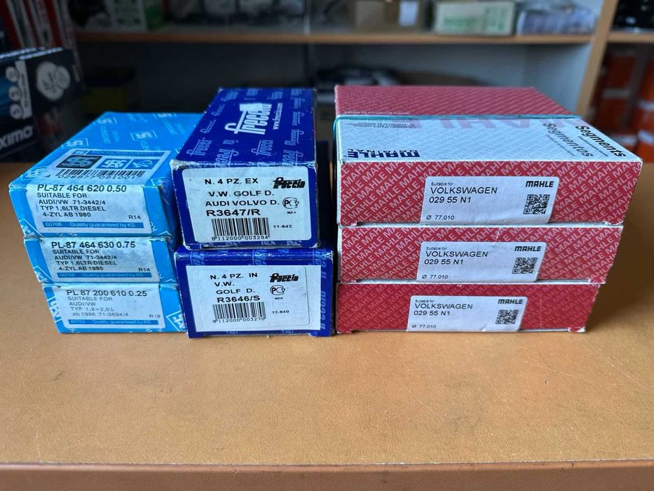 Кільця поршневі AUDI 80, 100, PASSAT B2, BORA, GOLF, Т3, T4