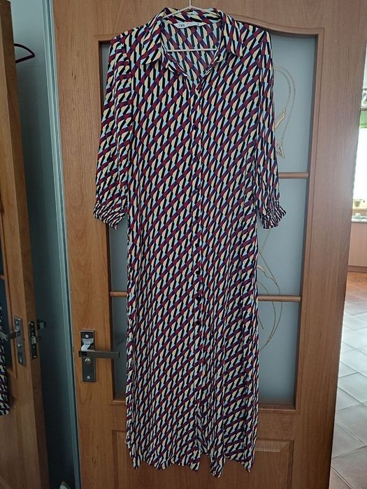 Плаття міді жіноче Zara 4786-258-400 M різнобарвне