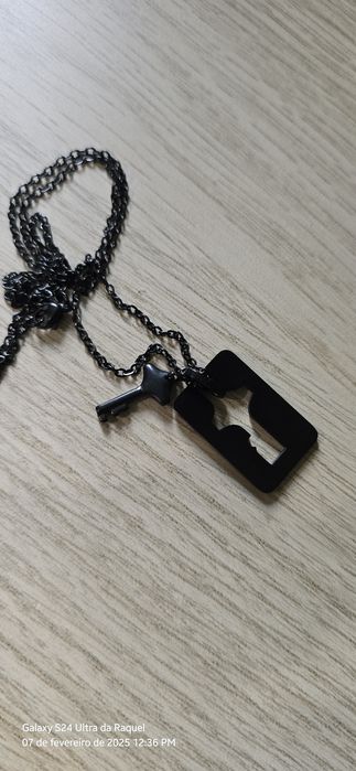 Conjunto colar e pulseira namorados