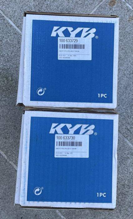 Par Amortecedores Dianteiros KYB Premiamos- Peugeot 206 (Novos)