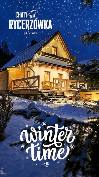 Chaty Rycerzówka - domek w górach. Soblówka. Beskid Żywiecki