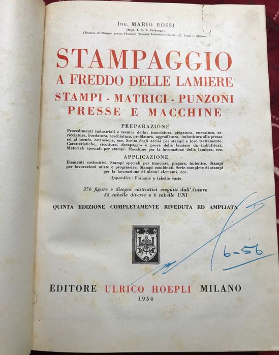 Livro stampaggio de Mário rossi