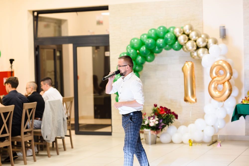 DJ wodzirej na wesele, 18 urodziny, cyfra LED 18