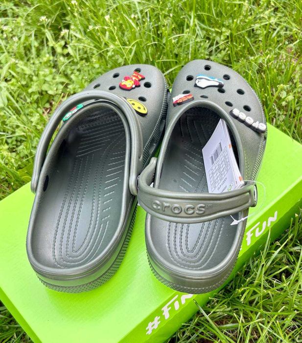 Крокси темно-зелені, хакі, Crocs Classic Army Green 38, 39, 40, 42, 43, 44розмір