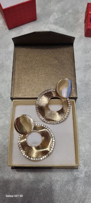 Kolczyki złote duże