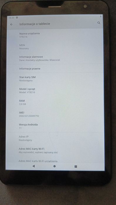 Tablet, nowy ale w pełni sprawny