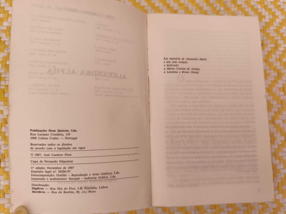 Alexandra Alpha – 
José Cardoso Pires
