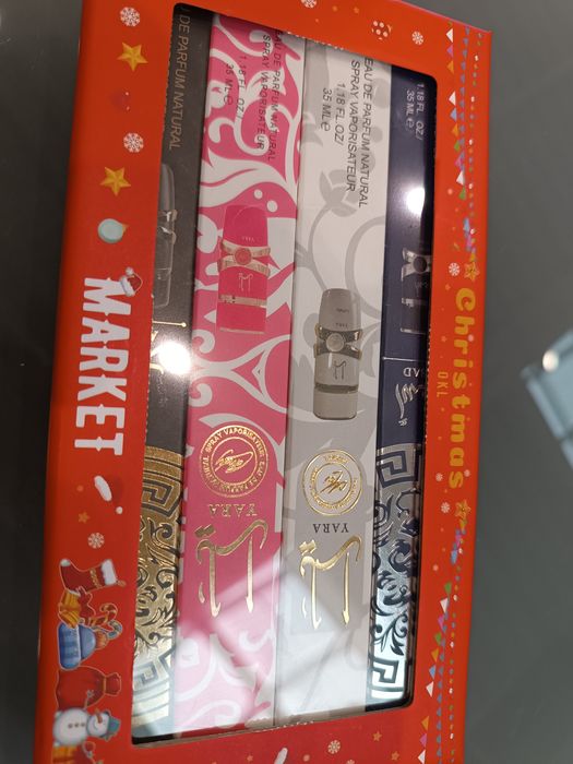 zestaw świąteczny 4 perfumetki damskie i męskie yara