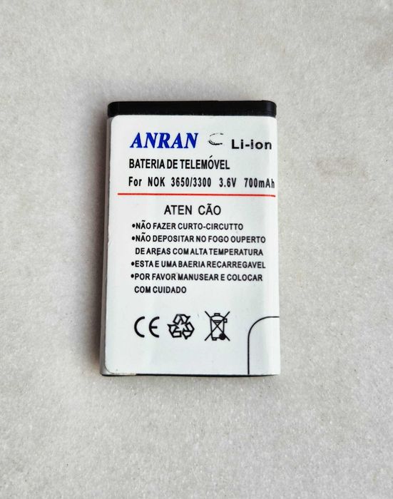 Bateria Anran de lítio para Nokia 3650/3300 3.6V 700mAh