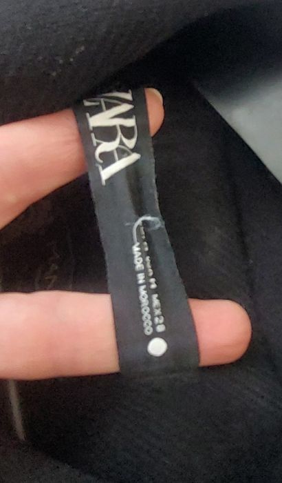 Płaszcz czarny damski wełniany Zara  rozmiar. M / 38