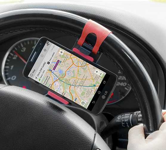 Suporte de Telemóveis para Volantes de Carro