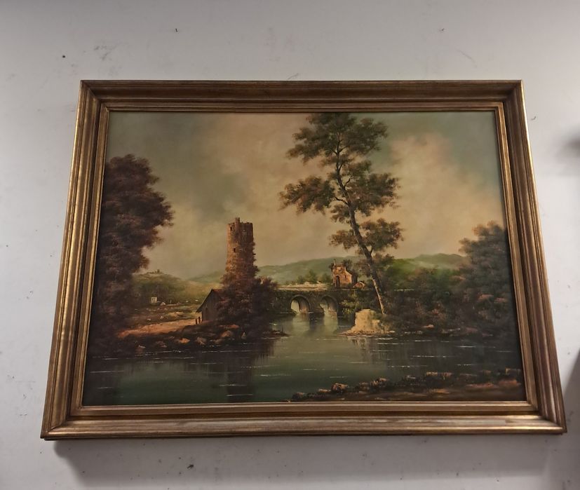 Quadro oleo M.Silva
