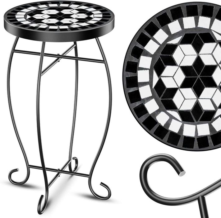 Stolik mozaikowy balkonowy metal 60x30 KESSER