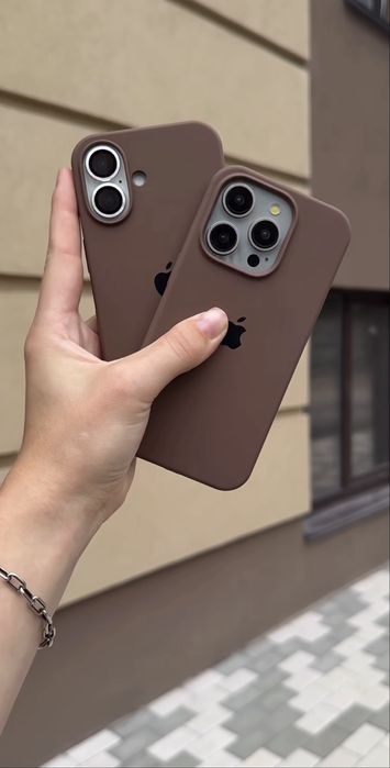 Шоколадний чохол на айфон iphone, коричневий силіконовий чохол чехол