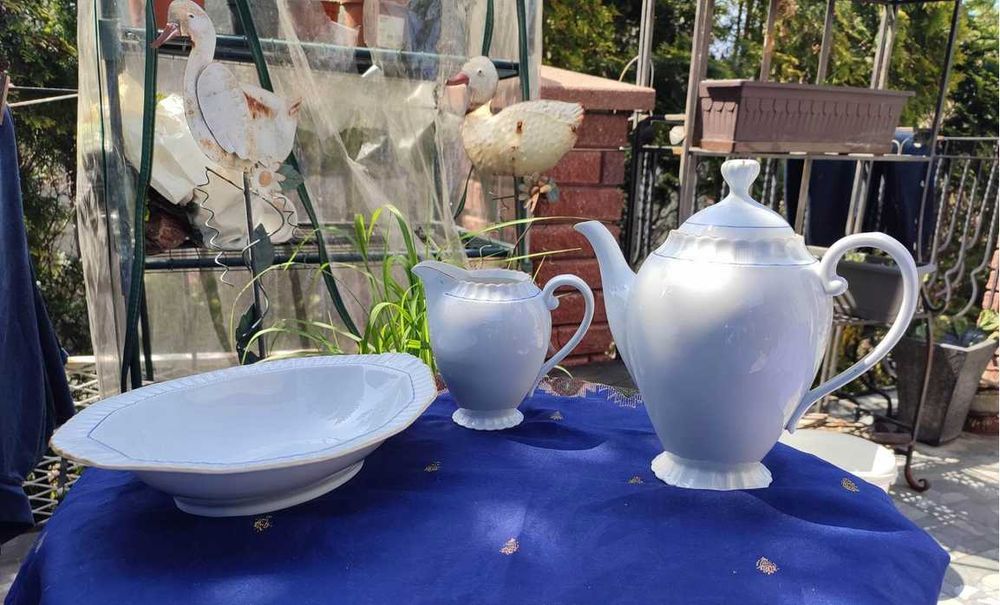 Stary dzbanek,mlecznik,miska,Czechoslovakia