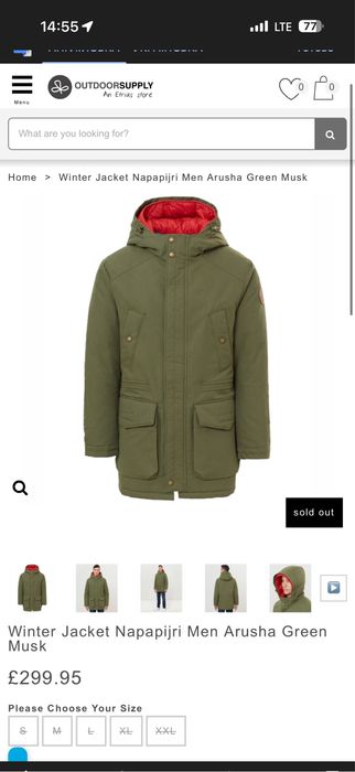 Парка зимова Napapijri Men Arusha Green Musk