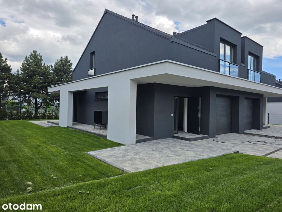 Nowoczesny dom w zabudowie bliźniaczej | Rumia, ul. Strzelecka 130 m²